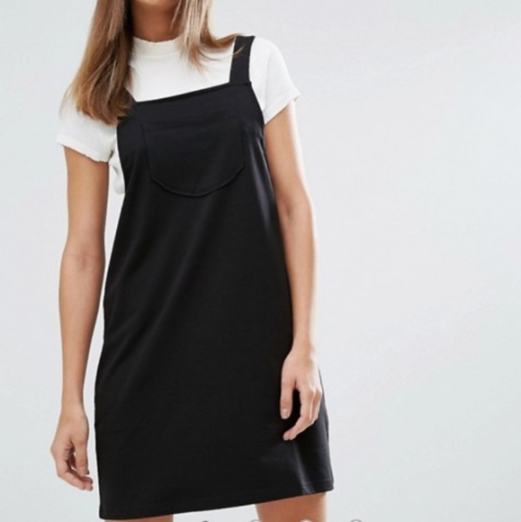 asos black jumper dress